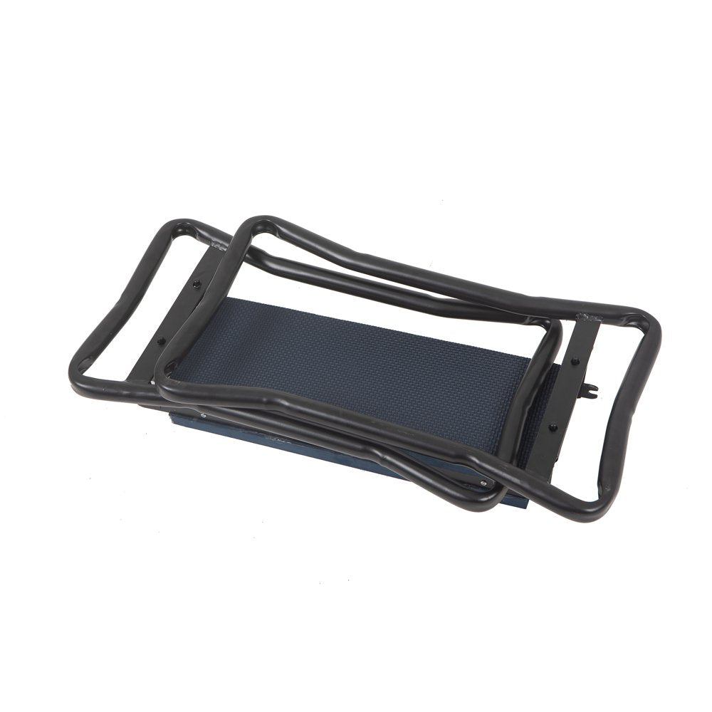 Steel Folding Gardening Kneeler with Blue Pockets