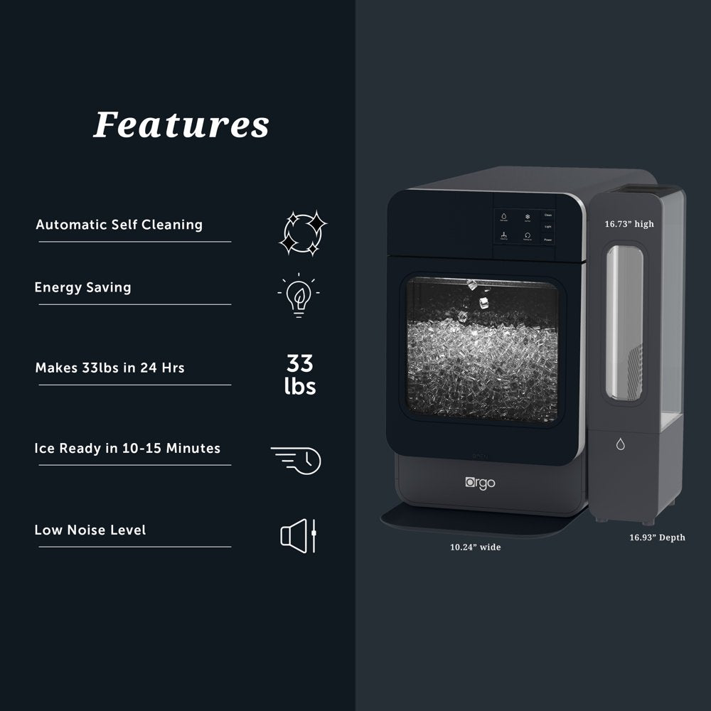 the Sonic Countertop Ice Maker, Nugget Ice Type, Black