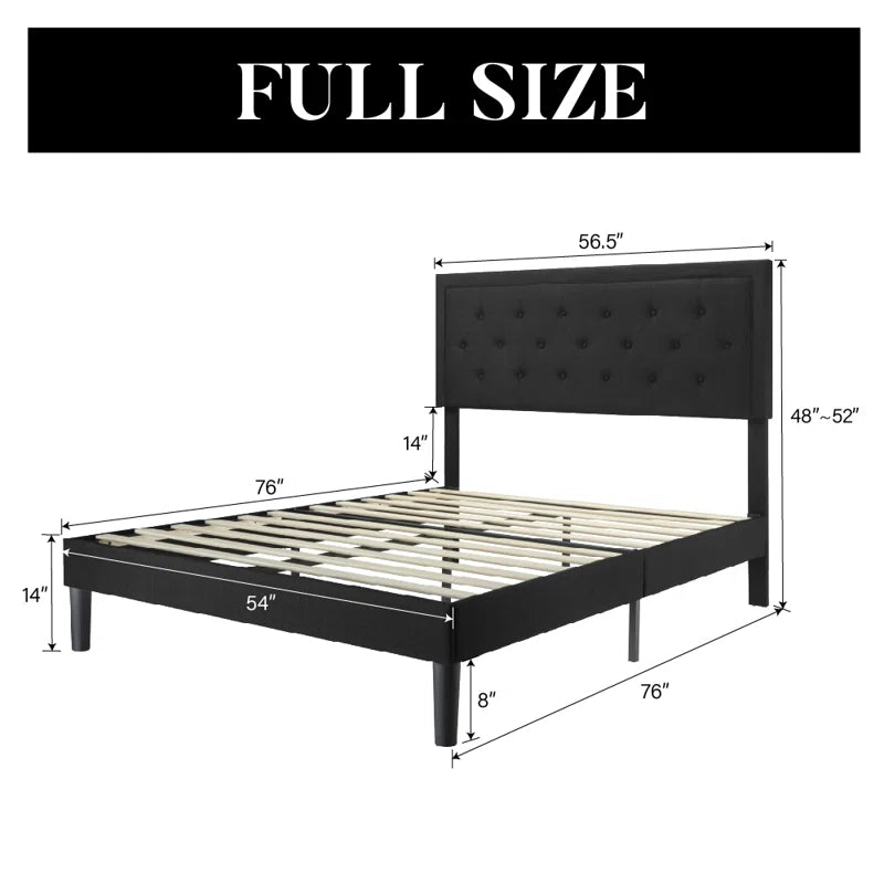 Hegg Tufted Upholstered Platform Bed